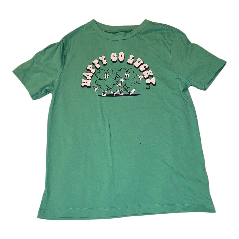 Old Navy "Happy Go Lucky" St. Patrick's Day Shirt Kids M